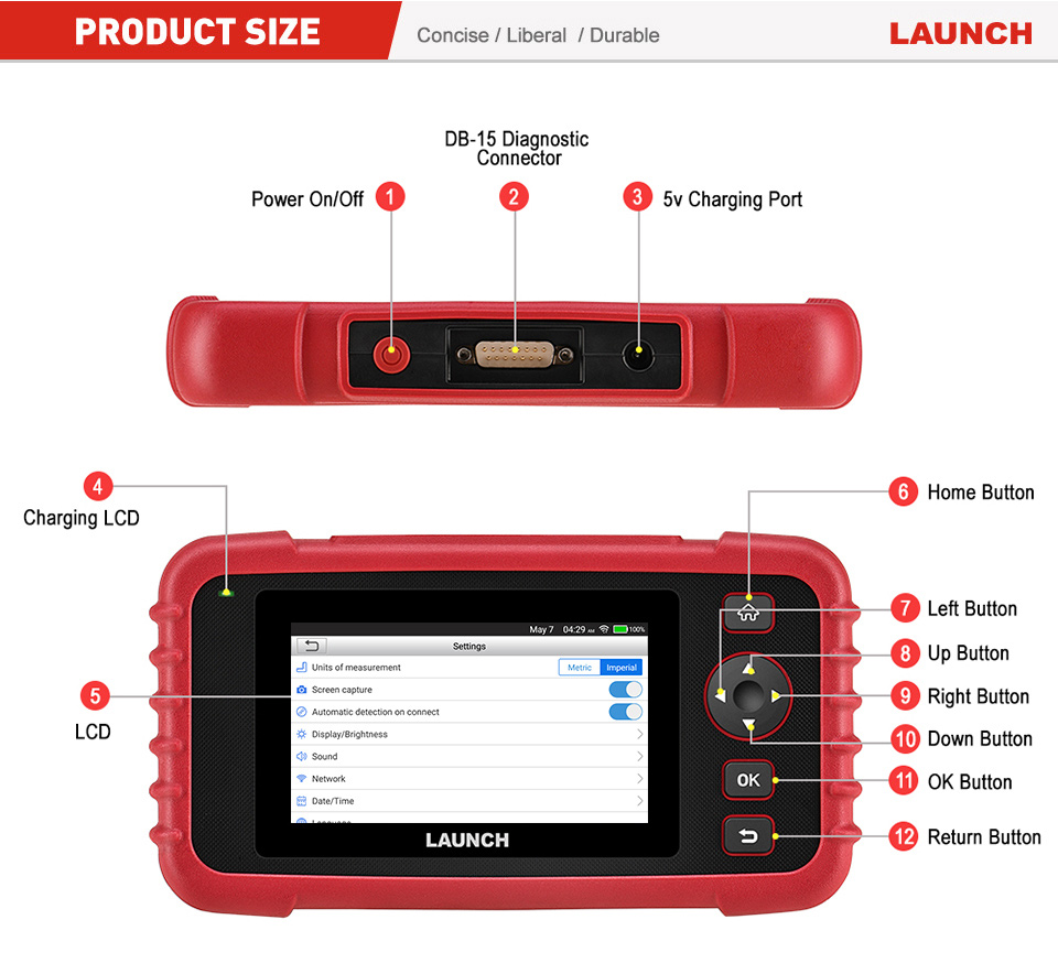 2023! LAUNCH X431 CRP123X OBD2 Car Scanner Automotive Diagnostic Tool 4  System