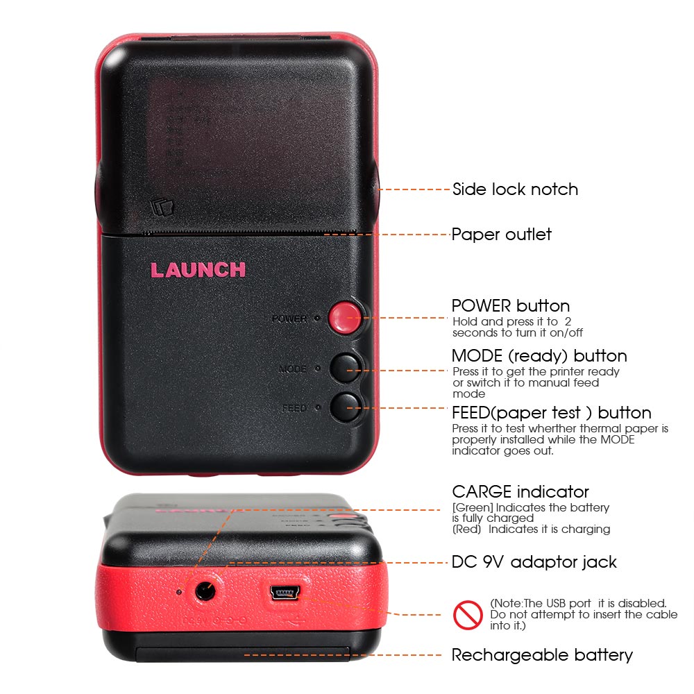 LAUNCH WiFi Mini Printer