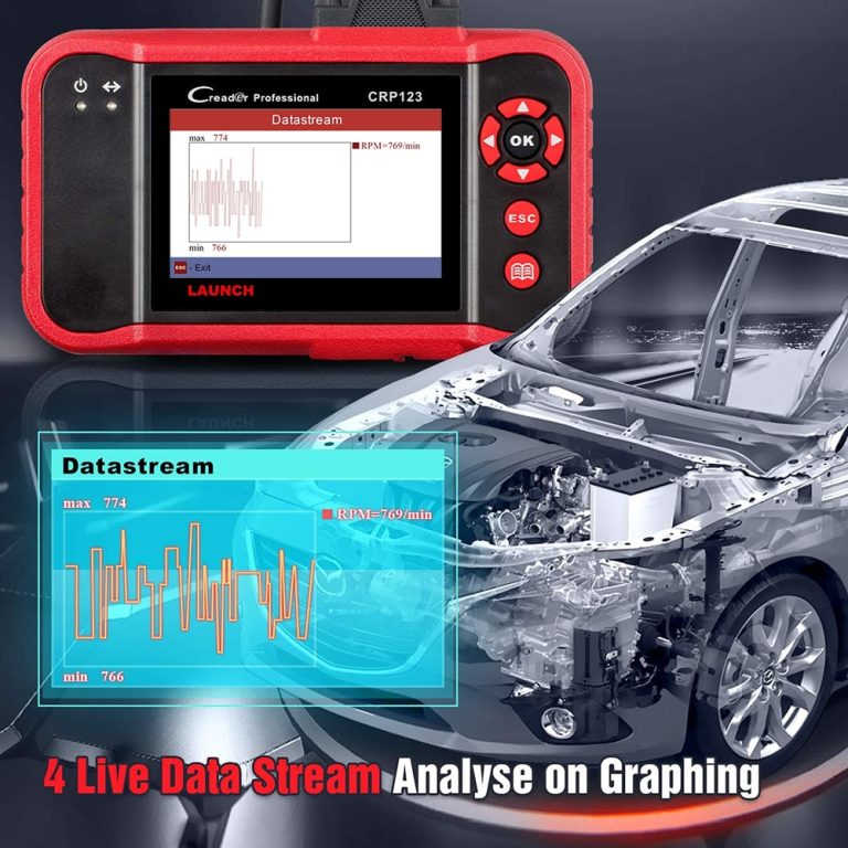 Launch CRP123 4 System Automotive Diagnostic Tool for Engine/ ABS/ SRS
