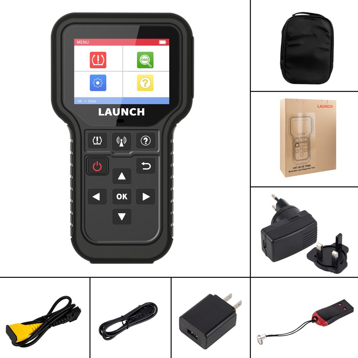 LAUNCH X431 CRT5011E TPMS Activation Diagnostic tools Reset Relearn reprogram 315 MHz 433 MHz