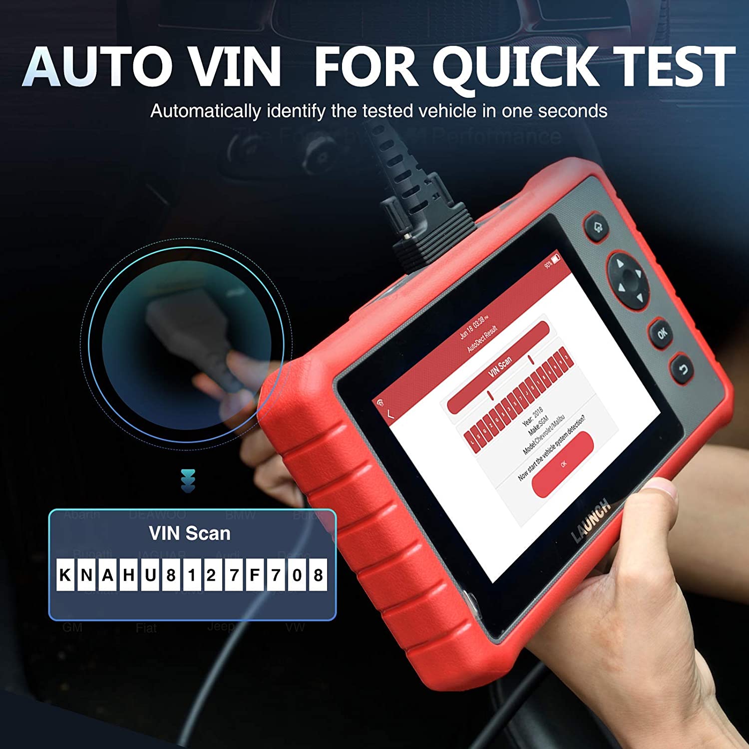 LAUNCH CRP909 Pro OBD2 Scanner All System Car Diagnostic Tablet IMMO TPMS  ABS US
