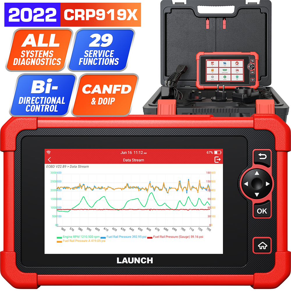 LAUNCH X431 CRP909E Automotive OBD2 Scanner Car Diagnostic Scan Tool All  System