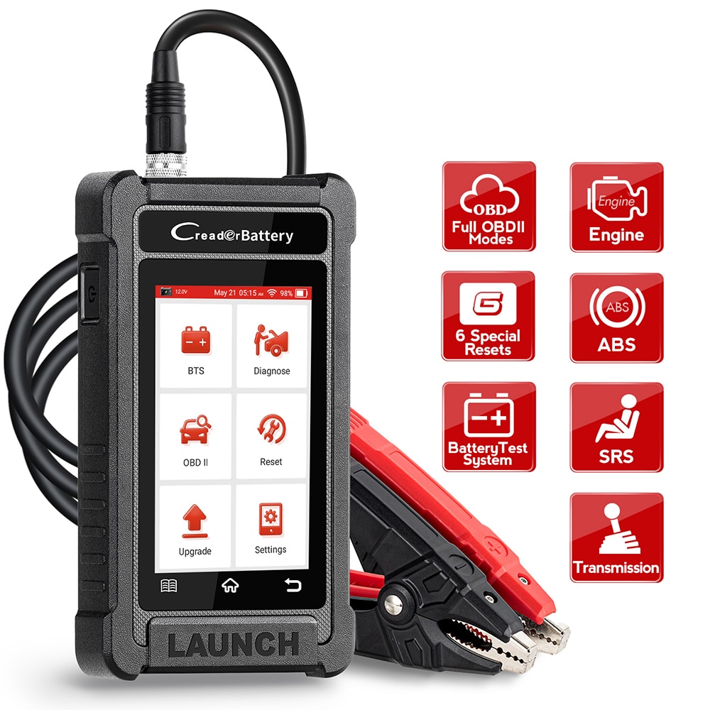 LAUNCH X431 CRB5001 OBD2 Scanner 12V Car Battery Tester Auto ENG