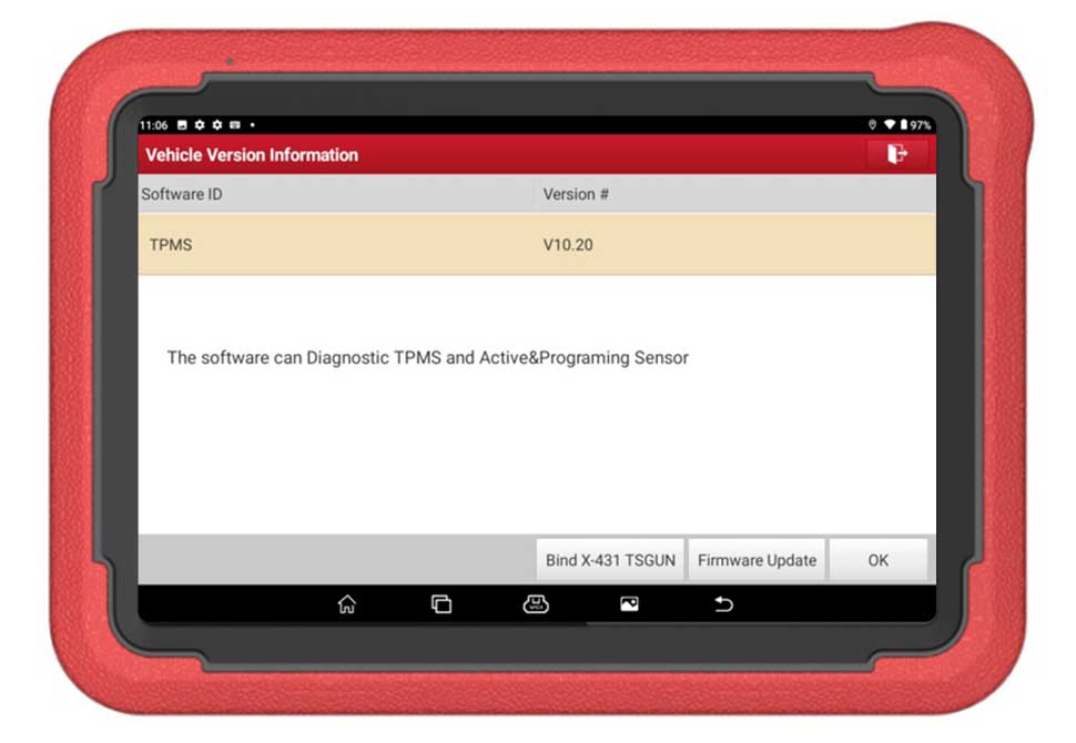 Launch X431 PRO v5.0 tpms function