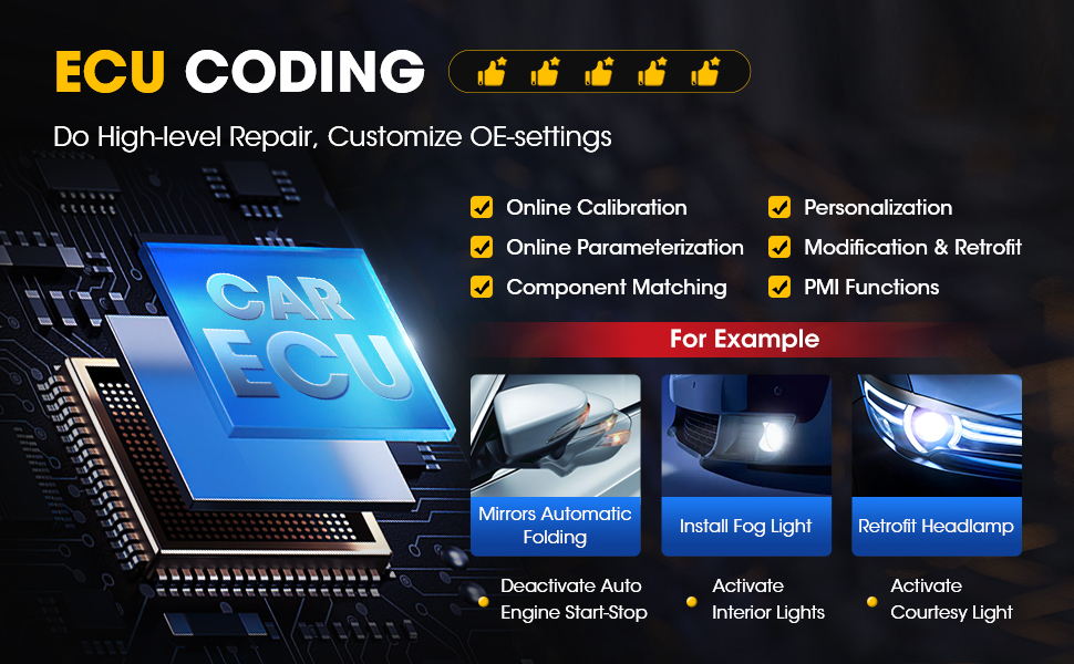 LAUNCH X431 PROS ELITE ecu coding