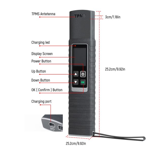 Launch X-431 TSGUN TPMS Tire Pressure Detector Handheld Terminator X431 TSGUN Sensor Activator Programming Tool - Image 6