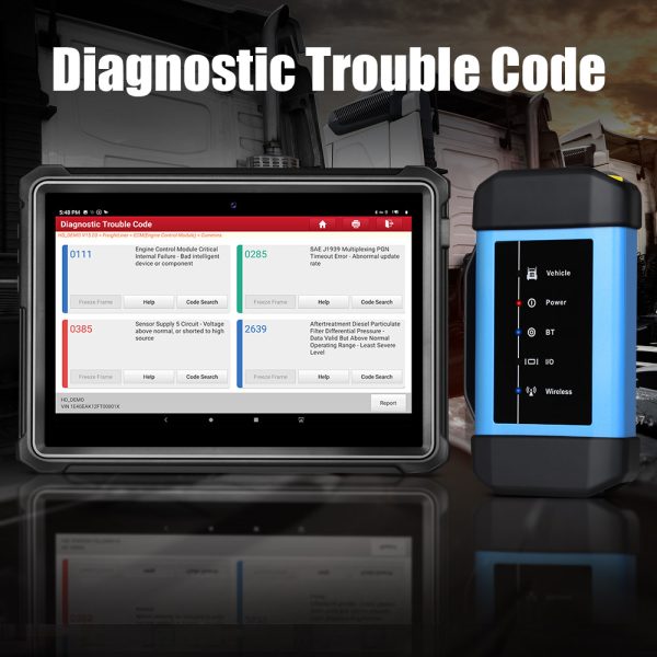 Original Launch X431 V+ HD3 Wifi/Bluetooth Heavy Duty Truck Diagnostic Tool Free Update Online - Image 5