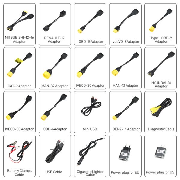 Original Launch X431 V+ HD3 Wifi/Bluetooth Heavy Duty Truck Diagnostic Tool Free Update Online - Image 10