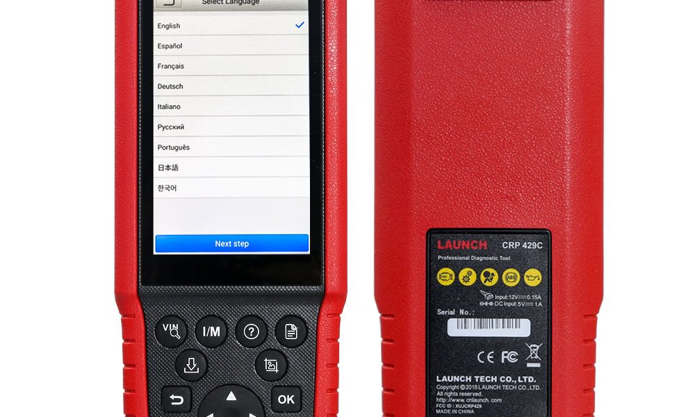 Original LAUNCH CRP429C 4 Systems Diagnostic Scan Tool + 15 