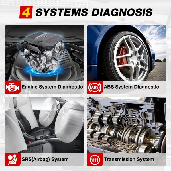 Launch CRP123 4 System Automotive Diagnostic Tool for Engine/ ABS/ SRS/ Transmission Same as Creader VII+ - Image 4