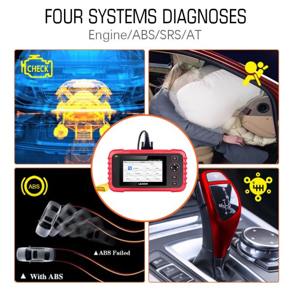 LAUNCH CRP123X OBD2 Code Reader for Engine Transmission ABS SRS Diagnostics with AutoVIN Service Lifetime Free Update Online - Image 4