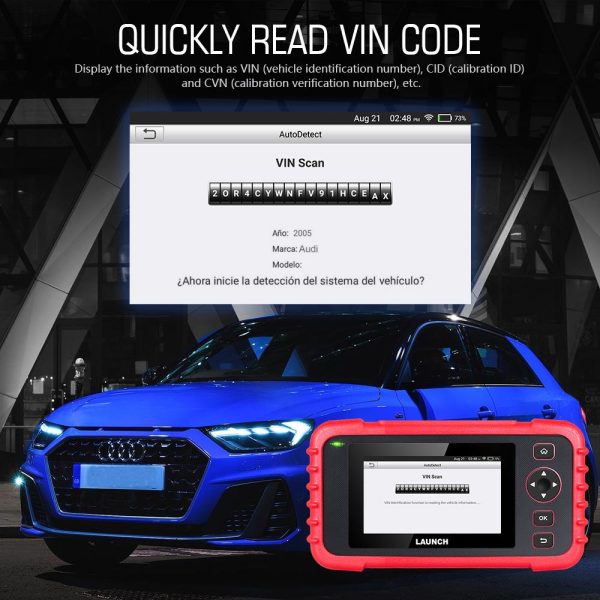 LAUNCH CRP123X OBD2 Code Reader for Engine Transmission ABS SRS Diagnostics with AutoVIN Service Lifetime Free Update Online - Image 6