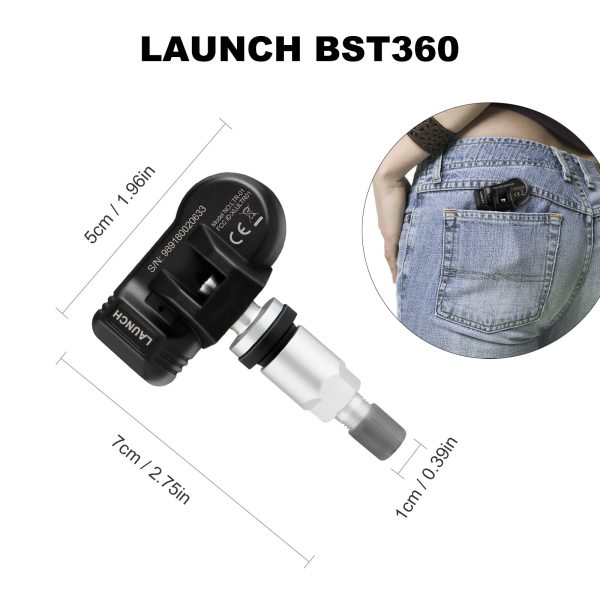 Original Launch LTR-03 RF Sensor 315MHz & 433MHz 2 in 1 Universal Programmable TPMS Sensor (Metal Valves/ Rubber Values) - Image 6