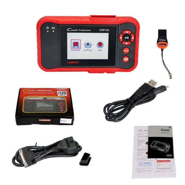 Original LAUNCH Creader CRP129 4 System Code Reader Scanner for ENG/ AT/ ABS/ SRS with Brake/ SAS/ Oil Service Light Reset - Image 6