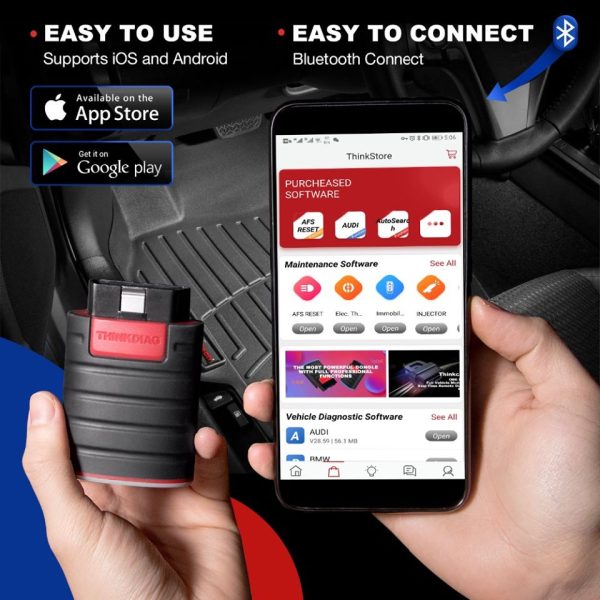 HINKCAR Thinkdiag Full System OBD2 Diagnostic Tool with All Brands License Free Update for One Year - Image 7