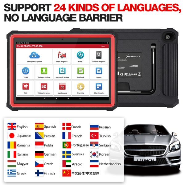 LAUNCH X431 Pro3s Plus 10.1" OBD2 Diagnostic Scanner ECU Coding and GIII X-PROG 3 Vehicle Immobilizer Programmer Key programmer tool - Image 4