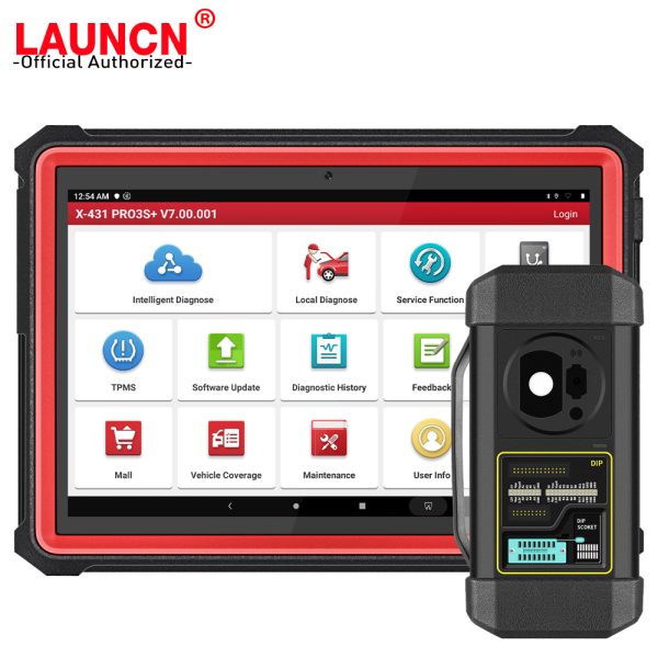 LAUNCH X431 Pro3s Plus 10.1" OBD2 Diagnostic Scanner ECU Coding and GIII X-PROG 3 Vehicle Immobilizer Programmer Key programmer tool