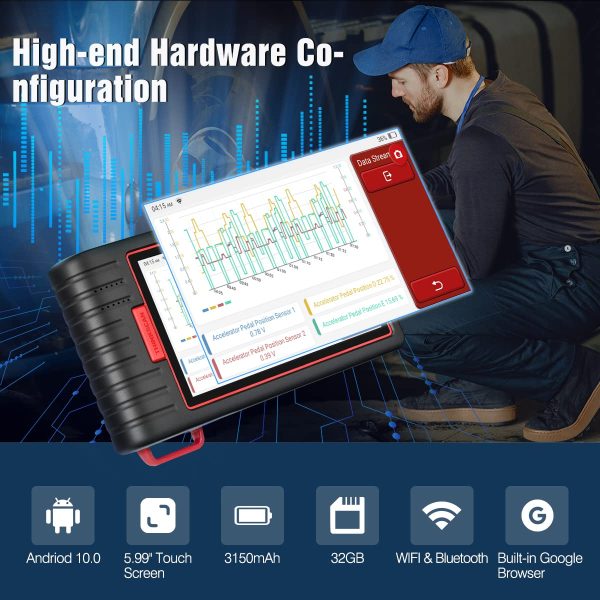 Thinkscan Max2 OE-Level Diagnostic Scan Tool with CAN-FD Protocol Bi-Directional Control - Image 8