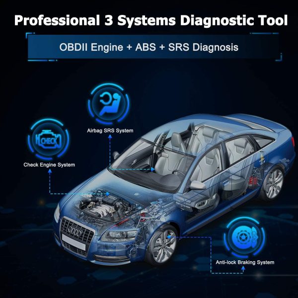 LAUNCH X431 CR619 OBD2 Automotive Scanner Professional ABS SRS Airbag Engine Check Code Reader - Image 3