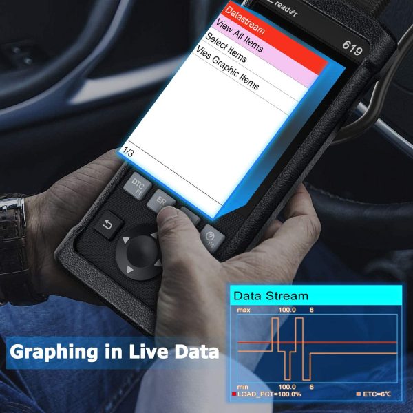 LAUNCH X431 CR619 OBD2 Automotive Scanner Professional ABS SRS Airbag Engine Check Code Reader - Image 5