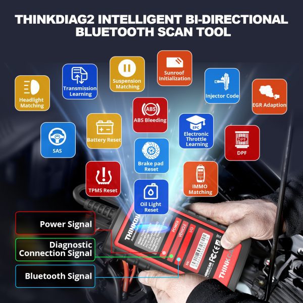 Thinkcar ThinkDiag 2 support CAN FD ECU Coding Active Test ALL software 1 Year Free Update - Image 2