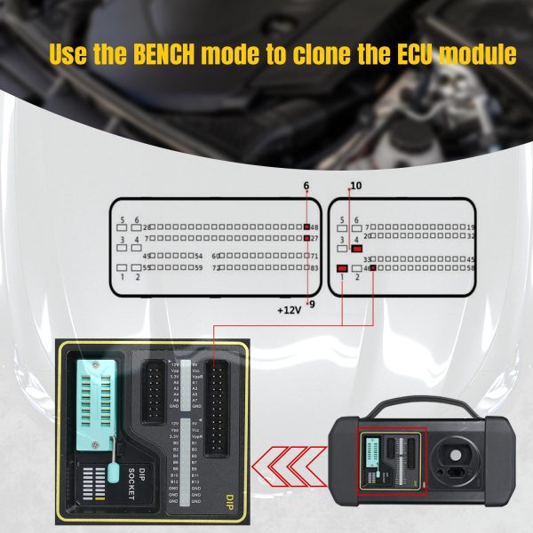 Launch GIII X-Prog 3 Advanced Immobilizer & Key Programmer Plus MCU3 Adapter Work on Mercedes Benz All Keys Lost and ECU TCU Reading - Image 13