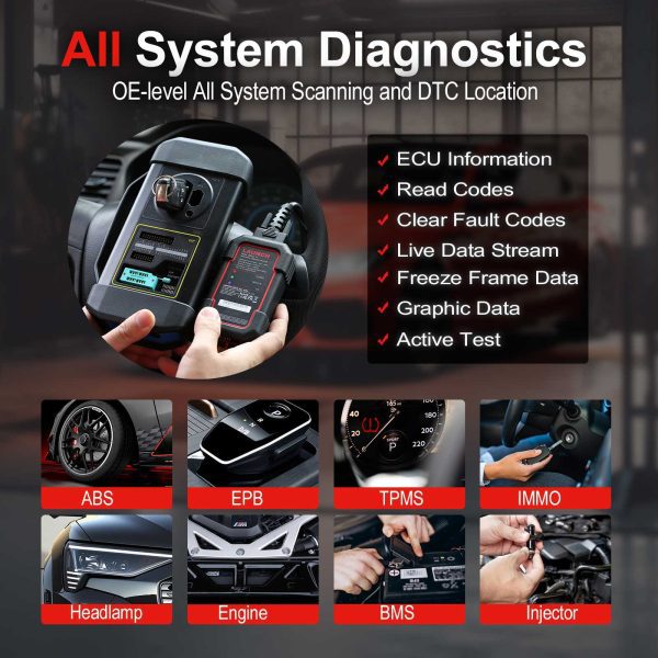 2024 Launch X431 IMMO Plus Key Programmer 3-in-1 IMMO Clone Diagnostics Functions Global Version - Image 5