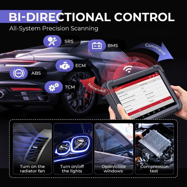 2024 LAUNCH X431 PRO3 APEX 10inch Diagnostic Scanner Support Topology Map Online Coding CAN FD & DoIP HD Truck Scan with 37+Services - Image 9