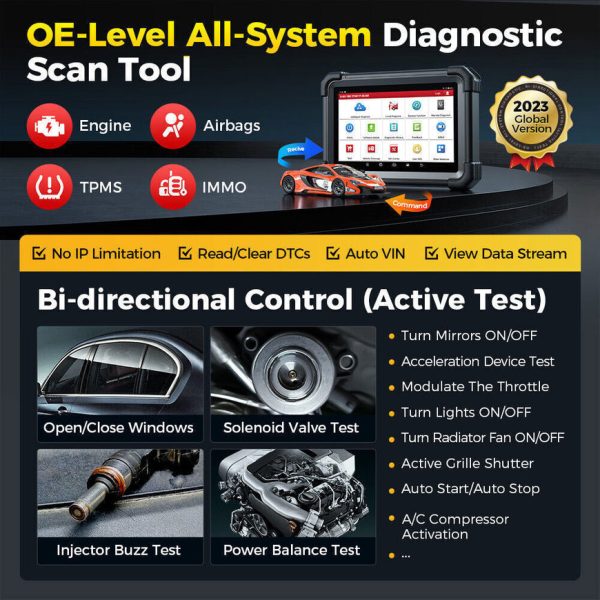 Launch X431 PRO DYNO Bidirectional Diagnostic Scanner Support 37+Special Functions TPMS ADAS and CAN FD DoIP - Image 7