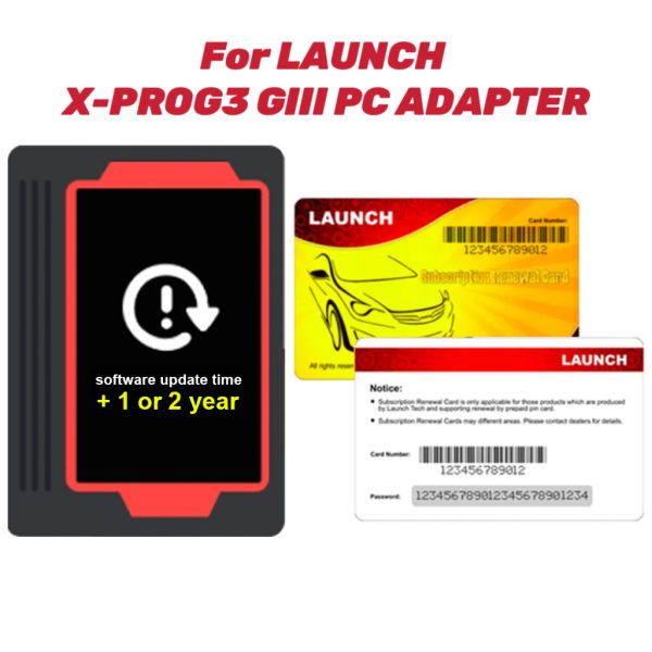 One Year Online Update Service for Launch X-PROG3 GIII PC Adapter (Subscription Only) - Image 3