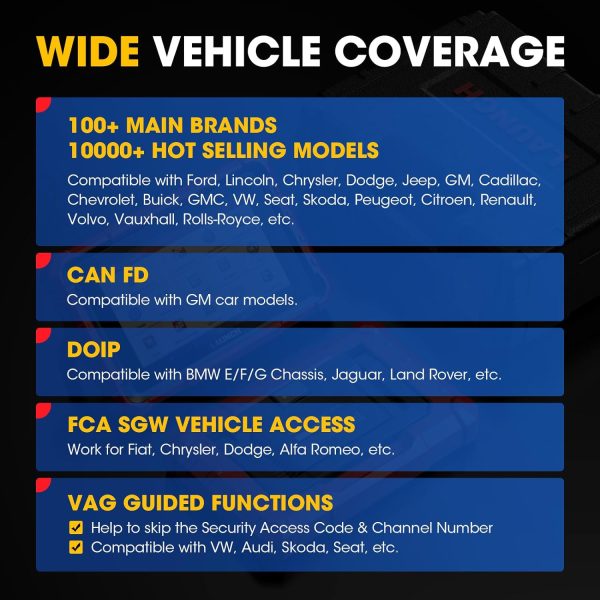 Launch X431 PROS Elite Car Diagnostic Tool for Full System Bidirectional, 32+ Services, ECU Coding, CANFD&DoIP, FCA Autoauth, Guide Function - Image 5