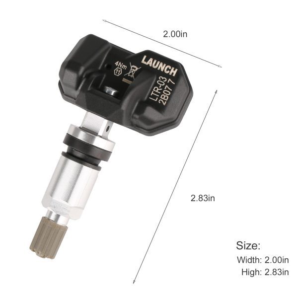 4pcs LAUNCH LTR-03 RF Sensor 315MHz & 433MHz TPMS Sensor Tool Metal & Rubber - Image 7