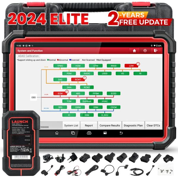 2024 New LAUNCH X431 PRO3S+ V5.0 10.1'INCH Car Diagnostic Tools CAN FD OBD OBD2 Full System Scanner Topology Map - Image 7