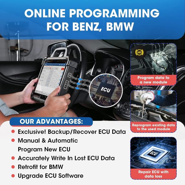 2024 Launch X431 PAD VII Elite PAD 7 with Smartlink C VCI Automotive Diagnostic Tool Support Online Coding and Programming - Image 7