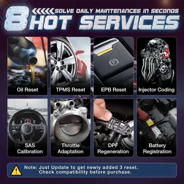 LAUNCH CRP129E PLUS All System Diagnostics Scan Tool ABS/SRS/TCM/Engine Code Reader 8 Reset Service - Image 10