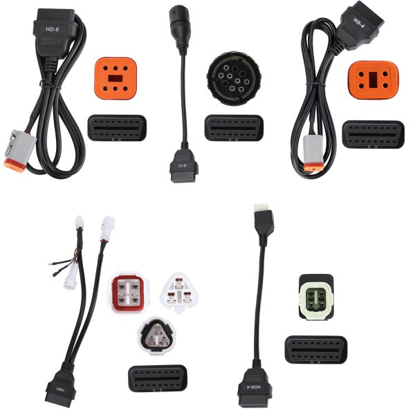 2024 LAUNCH Motorcycle Diagnostic Connector Kit 2.0 for Ducati, Indian, Polaris, Victory, Harley, Honda,Yamaha, Kawasaki, Suzuki, BMW - Image 4