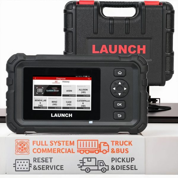 LAUNCH CRP129 HD Elite 24V Heavy Duty Truck All Systems Diagnostic Tools 7 Service Oil Speed Limit Injector DPF OBD2 Scanner - Image 8