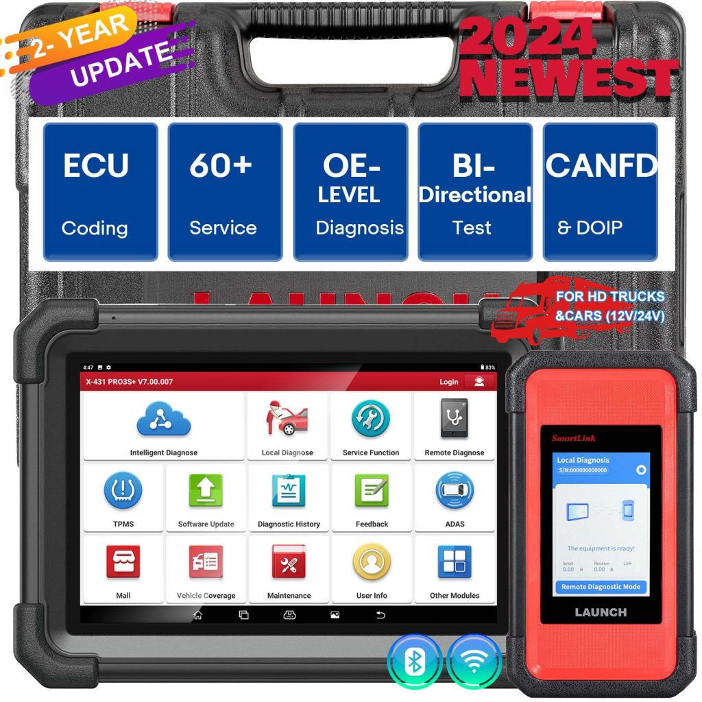 LAUNCH X431 PRO3S+ PRO3 S+ with Launch X-431 SmartLink C 2.0 Heavy-duty ...