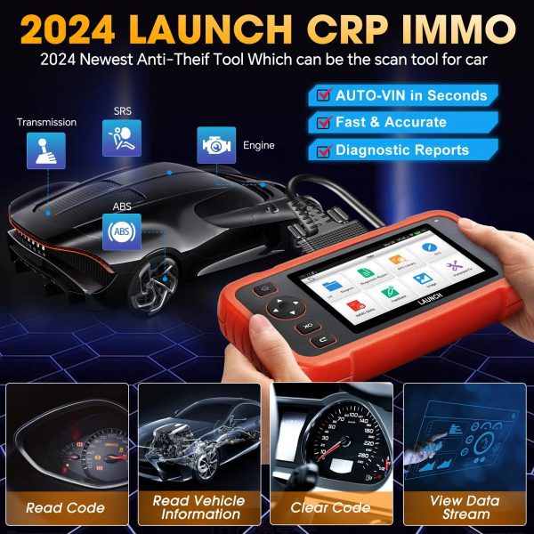 2024 LAUNCH X431 CRP IMMO Anti theft matching tool Car OBD OBD2 Diagnostic Tools Auto Scanner 3 Reset Free Update Online - Image 5
