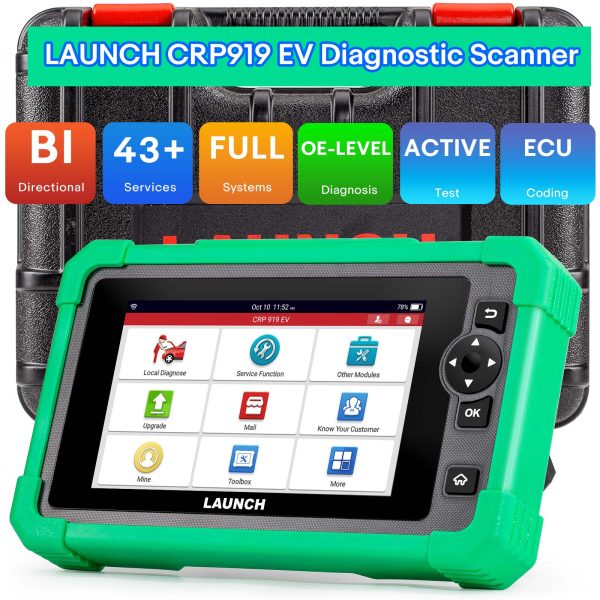 2024 LAUNCH CRP919 EV Diagnostic Scanner 43+ Service Functions for Electric Vehicles New Energy Cars - Image 8