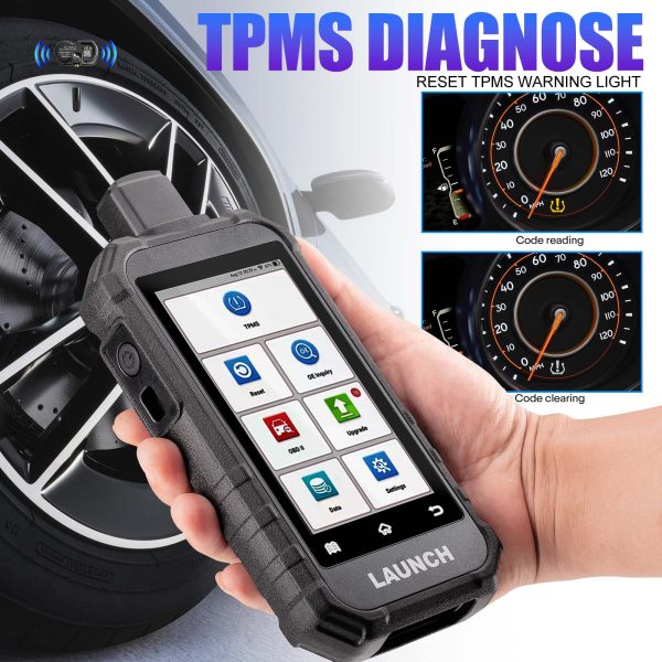 LAUNCH Creader TPMS 5011 V2 TPMS Activation and Diagnostic Tool WIFI Upgrade 12 Reset Functions Activate 315/433MHZ & 2.4Ghz Tire Pressure Sensors - Image 11
