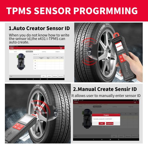 2024 Launch i-TPMS Handheld TPMS Service Tool Can be Binded with X-431 Scanner or the i-TPMS APP Supports All 315/433MHz Sensors - Image 11