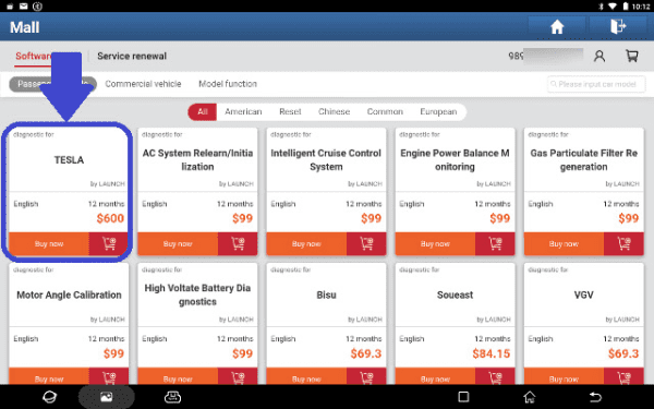LAUNCH TESLA Software License