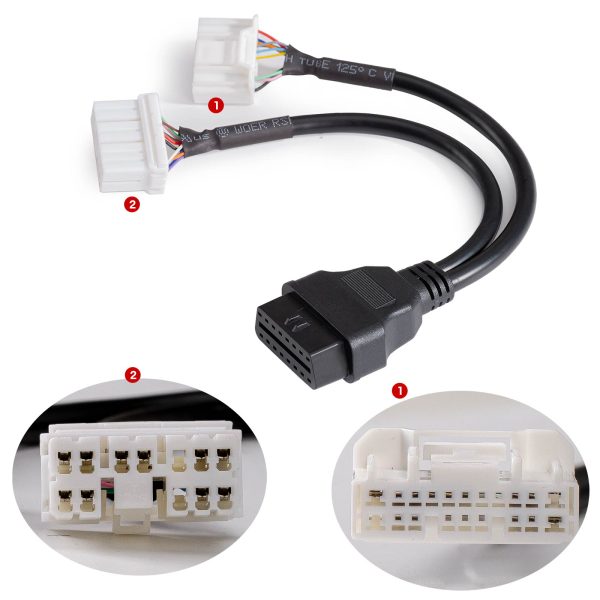 Launch X431 Tesla 12 + 20 Connector, Car OBD2 20 Pin Detection Adapter Diagnostic Cable For Tesla Model X / S - Image 5