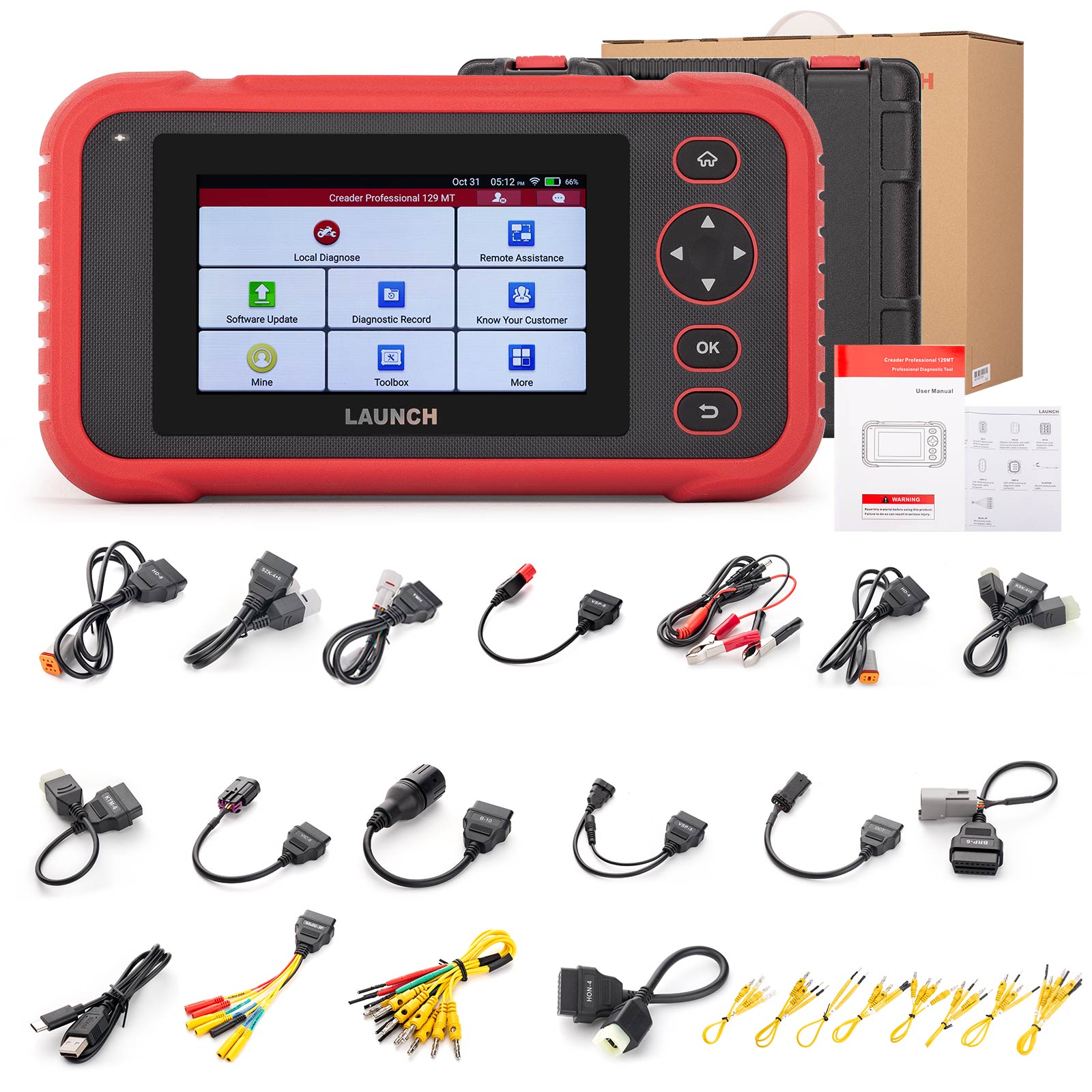 LAUNCH CRP 129MT Motorcycle Diagnostic Tool OBD Full system Full Functions l Supports 39 Motorcycle Brands - Image 9