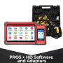 LAUNCH X431 PRO5 Smartlink Car Diagnostic Tools with Heavy Duty Truck Software License and Free Adapter Set for 12V & 24V Cars and Trucks