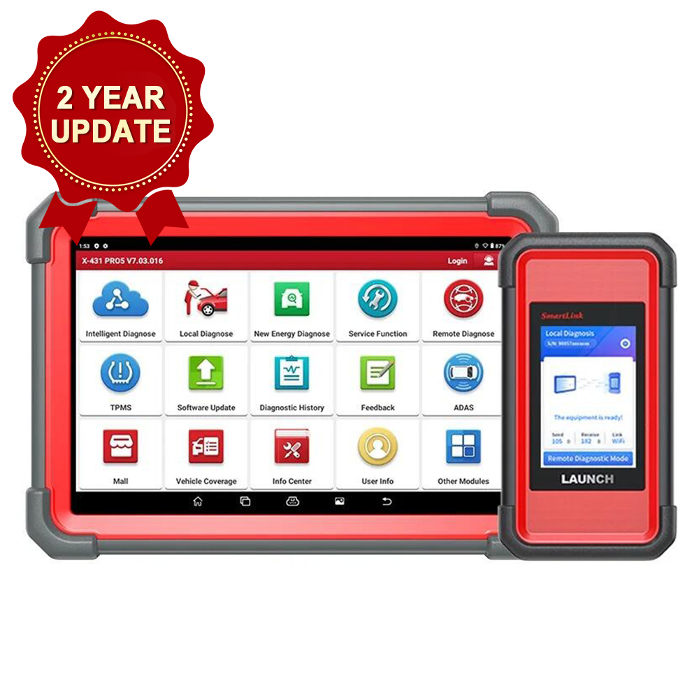 LAUNCH X431 PRO5 Smartlink Car Diagnostic Tools with Heavy Duty Truck Software License and Free Adapter Set for 12V & 24V Cars and Trucks - Image 3